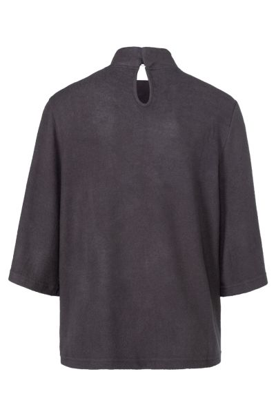 TOP WITH WIDE SLEEVES AND HIGH COLLAR